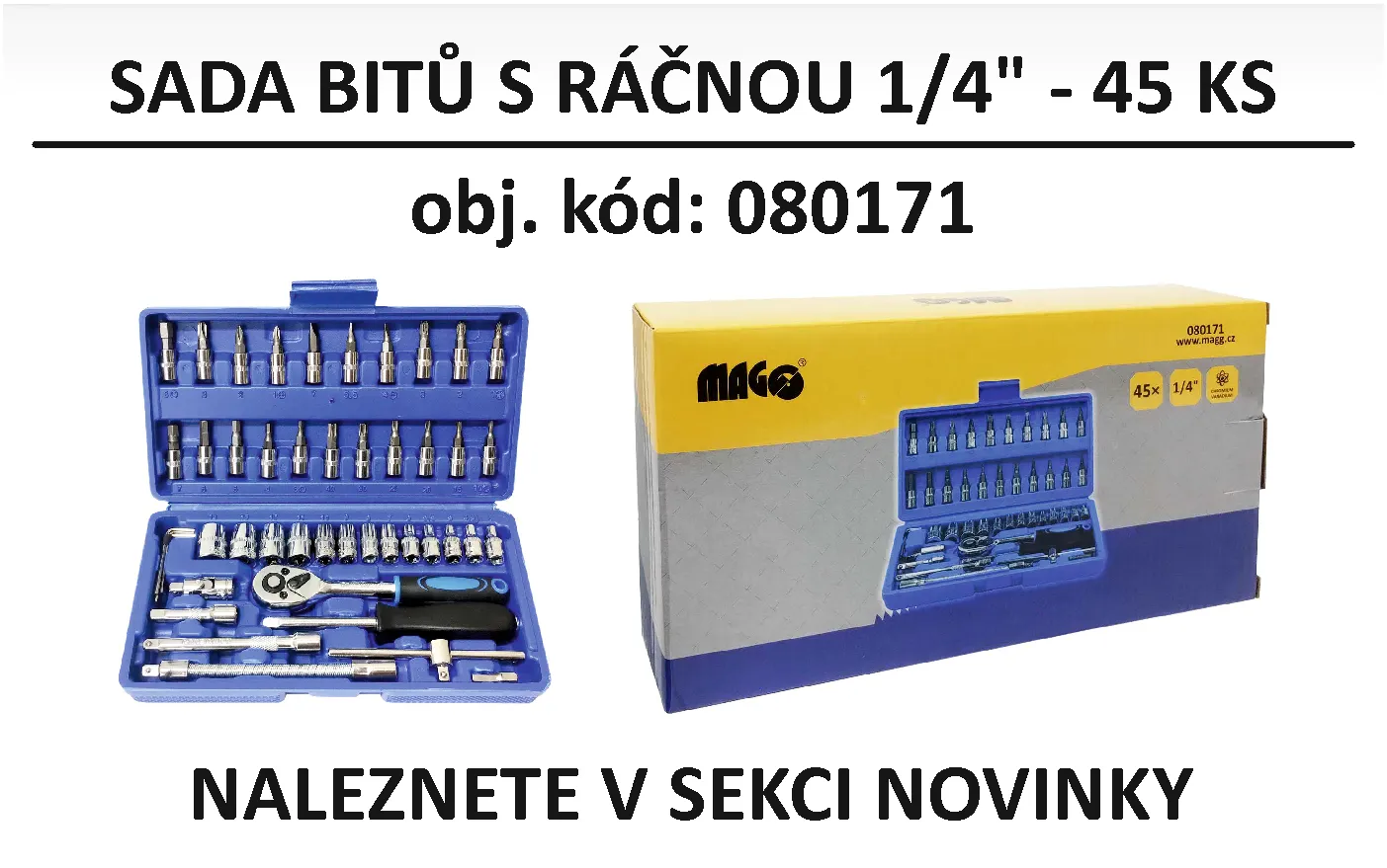 SADA BITŮ S RÁČNOU 1-4 - 45 KS